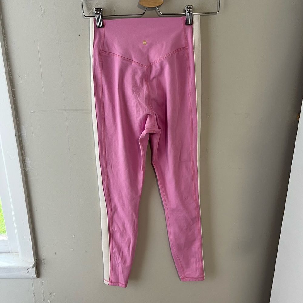 Spiritual Gangster Pink Stripe Side Legging 25”